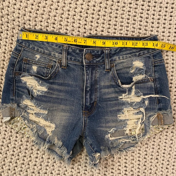 American Eagle Outfitters “Hi-Rise” Festival Jean Shorts - Size 4 - Picture 3 of 12